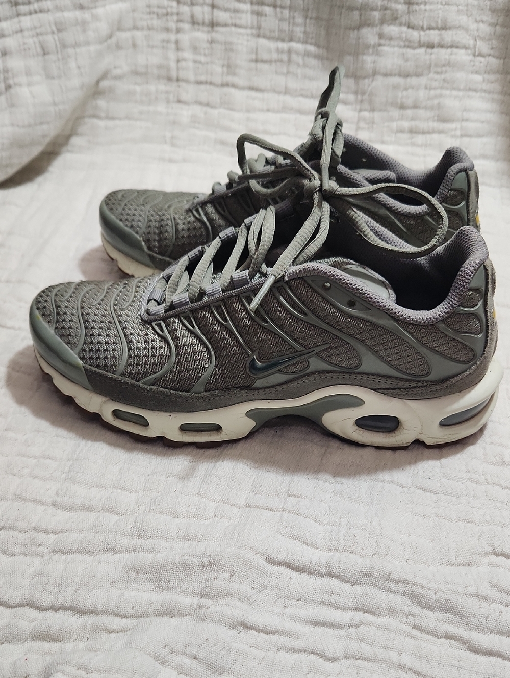 Nike Grey Mesh Air Max Plus TN Sneakers